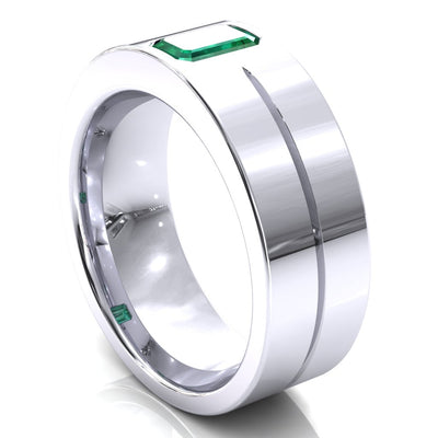 Emerald Cut Center Stone Bold & Thick Statement Ring