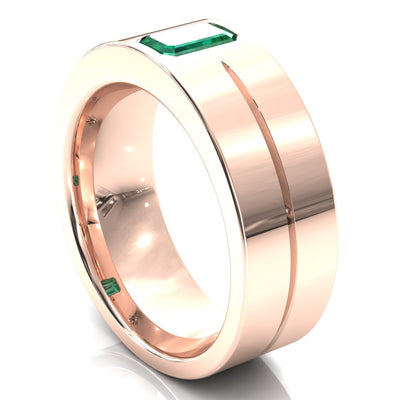 Emerald Cut Center Stone Bold & Thick Statement Ring