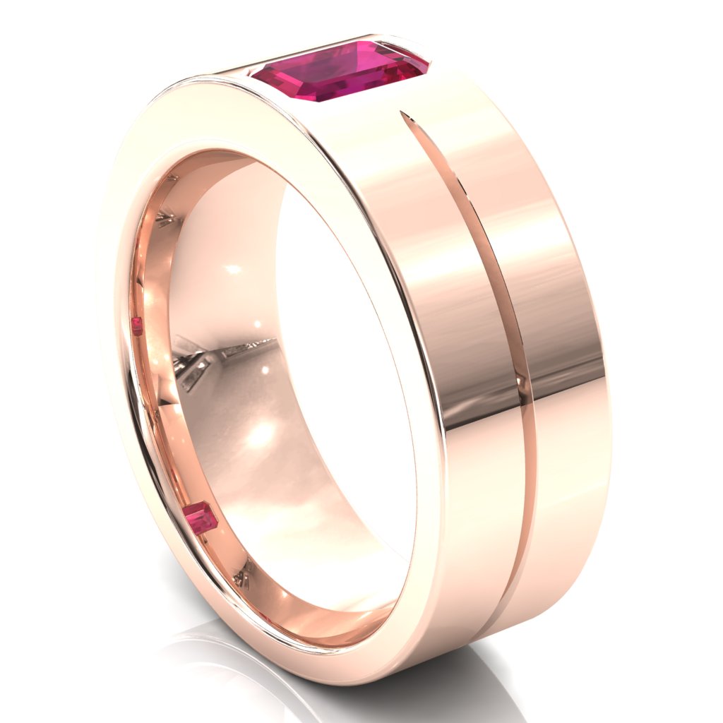 Emerald Cut Center Stone Bold & Thick Statement Ring