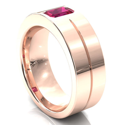 Emerald Cut Center Stone Bold & Thick Statement Ring