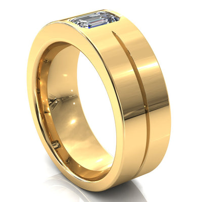 Emerald Cut Center Stone Bold & Thick Statement Ring
