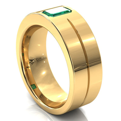 Emerald Cut Center Stone Bold & Thick Statement Ring