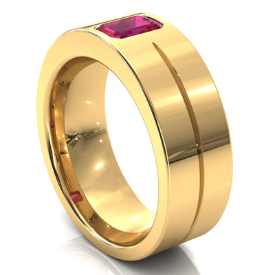 Emerald Cut Center Stone Bold & Thick Statement Ring