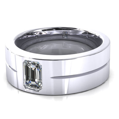 Emerald Cut Center Stone Bold & Thick Statement Ring