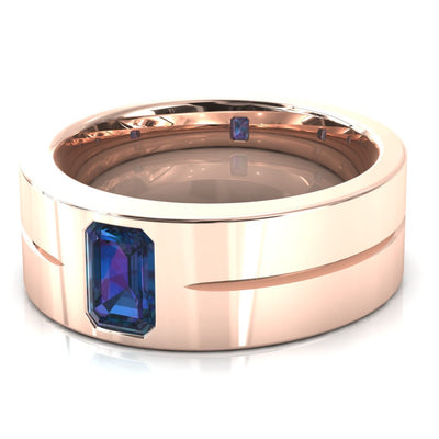 Emerald Cut Center Stone Bold & Thick Statement Ring