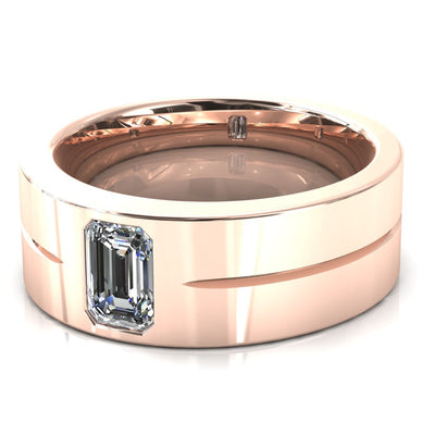 Emerald Cut Center Stone Bold & Thick Statement Ring