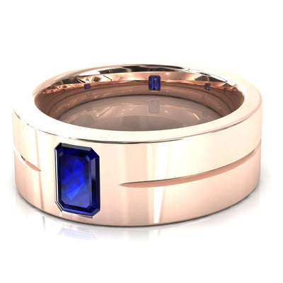 Emerald Cut Center Stone Bold & Thick Statement Ring