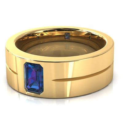Emerald Cut Center Stone Bold & Thick Statement Ring