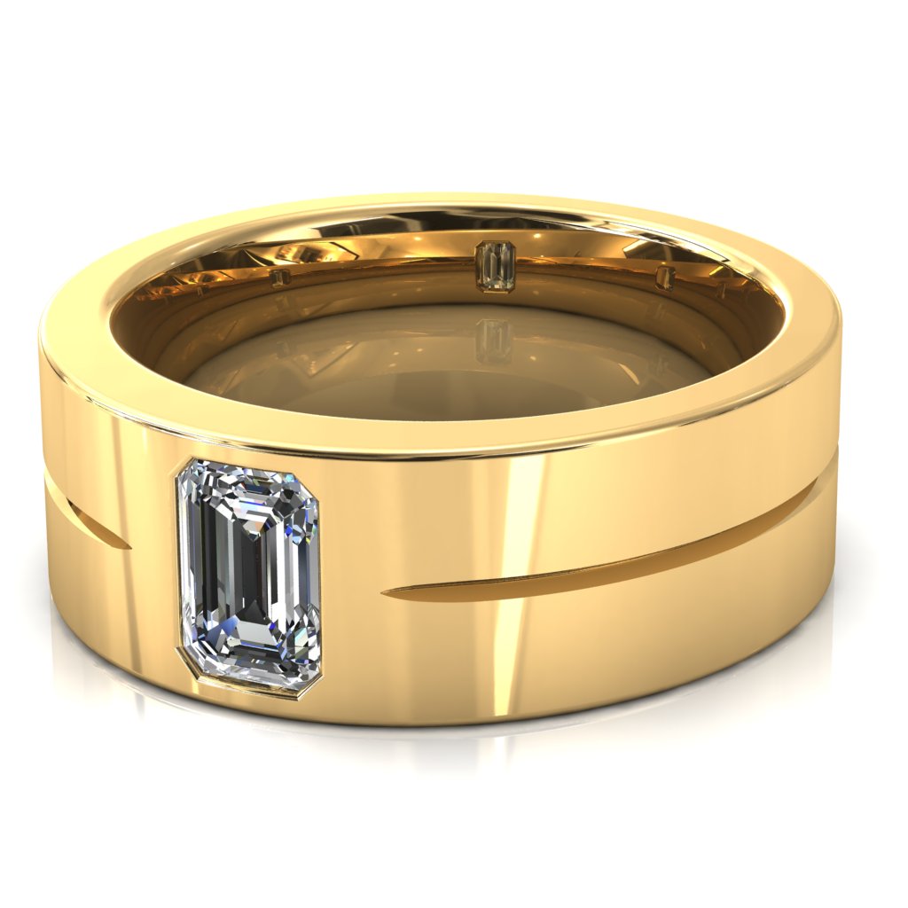 Emerald Cut Center Stone Bold & Thick Statement Ring