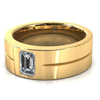 Emerald Cut Center Stone Bold & Thick Statement Ring