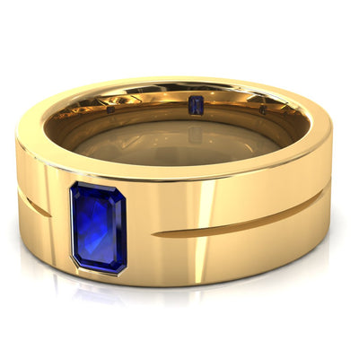 Emerald Cut Center Stone Bold & Thick Statement Ring