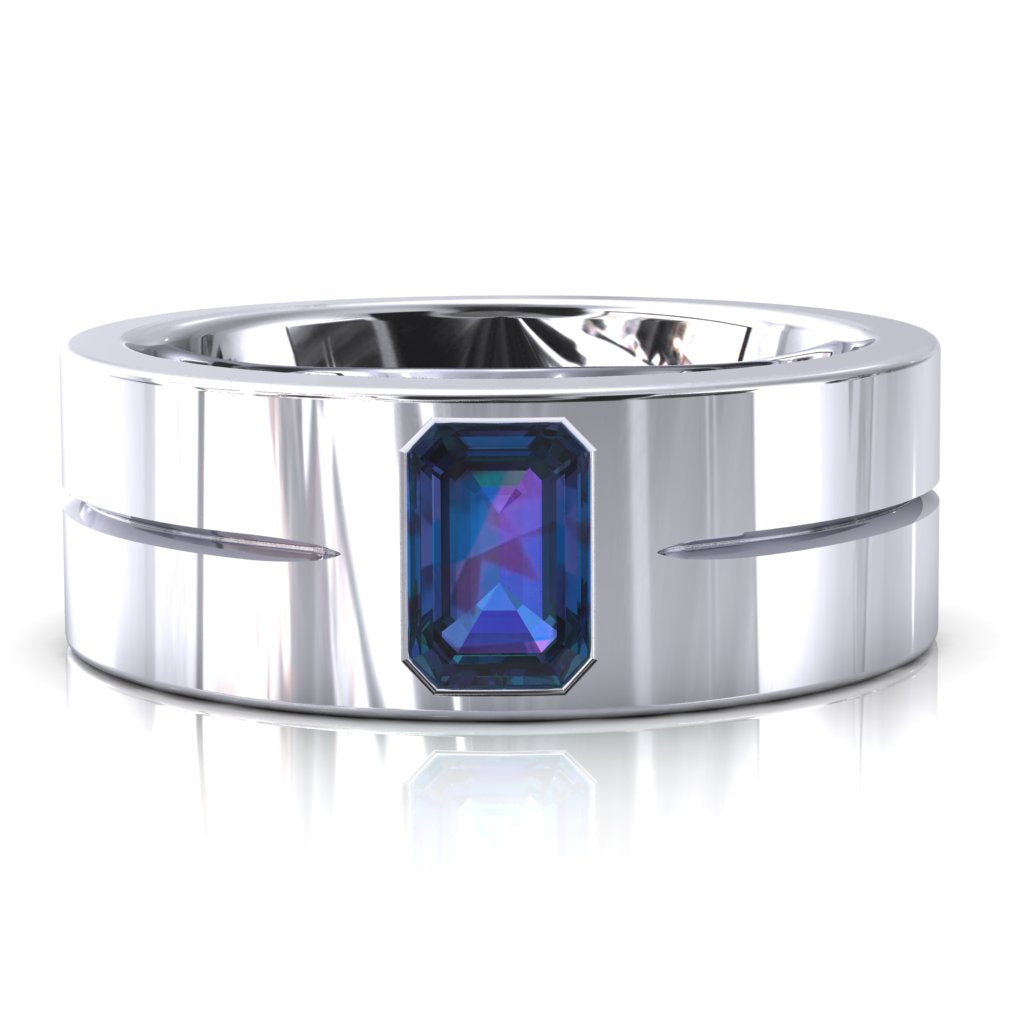 Emerald Cut Center Stone Bold & Thick Statement Ring