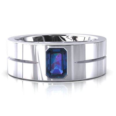 Emerald Cut Center Stone Bold & Thick Statement Ring