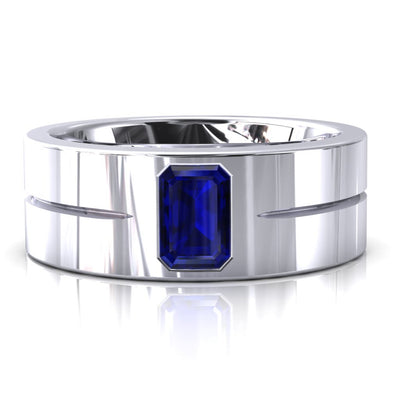 Emerald Cut Center Stone Bold & Thick Statement Ring