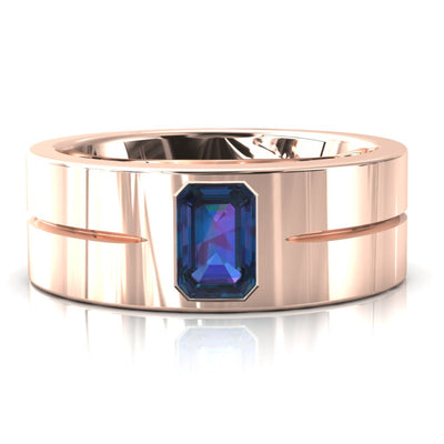 Emerald Cut Center Stone Bold & Thick Statement Ring