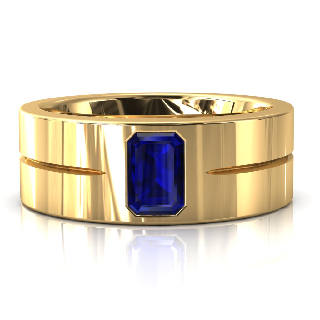 Emerald Cut Center Stone Bold & Thick Statement Ring