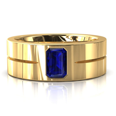Emerald Cut Center Stone Bold & Thick Statement Ring