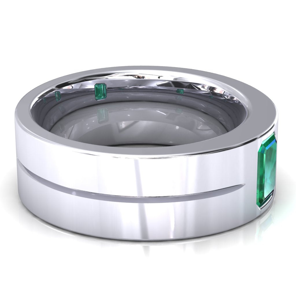 Emerald Cut Center Stone Bold & Thick Statement Ring