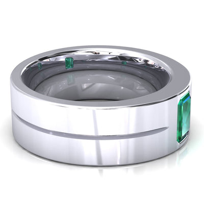 Emerald Cut Center Stone Bold & Thick Statement Ring