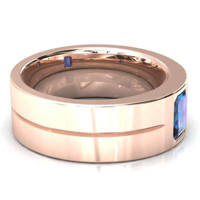 Emerald Cut Center Stone Bold & Thick Statement Ring