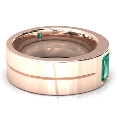 Emerald Cut Center Stone Bold & Thick Statement Ring