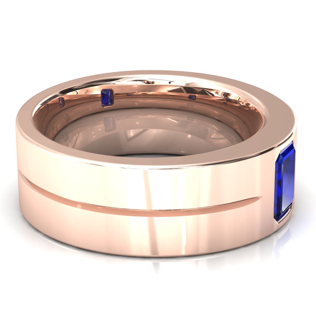 Emerald Cut Center Stone Bold & Thick Statement Ring