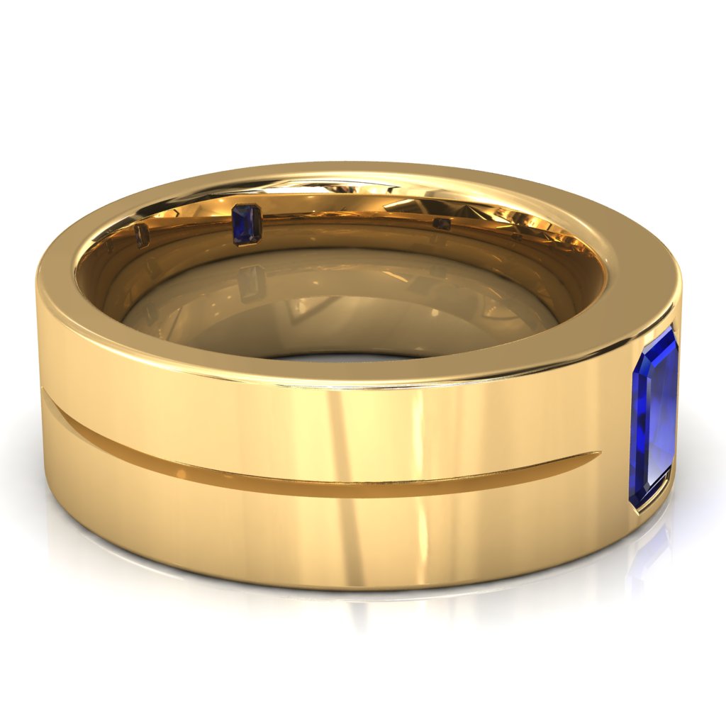 Emerald Cut Center Stone Bold & Thick Statement Ring