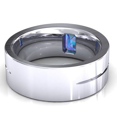 Emerald Cut Center Stone Bold & Thick Statement Ring