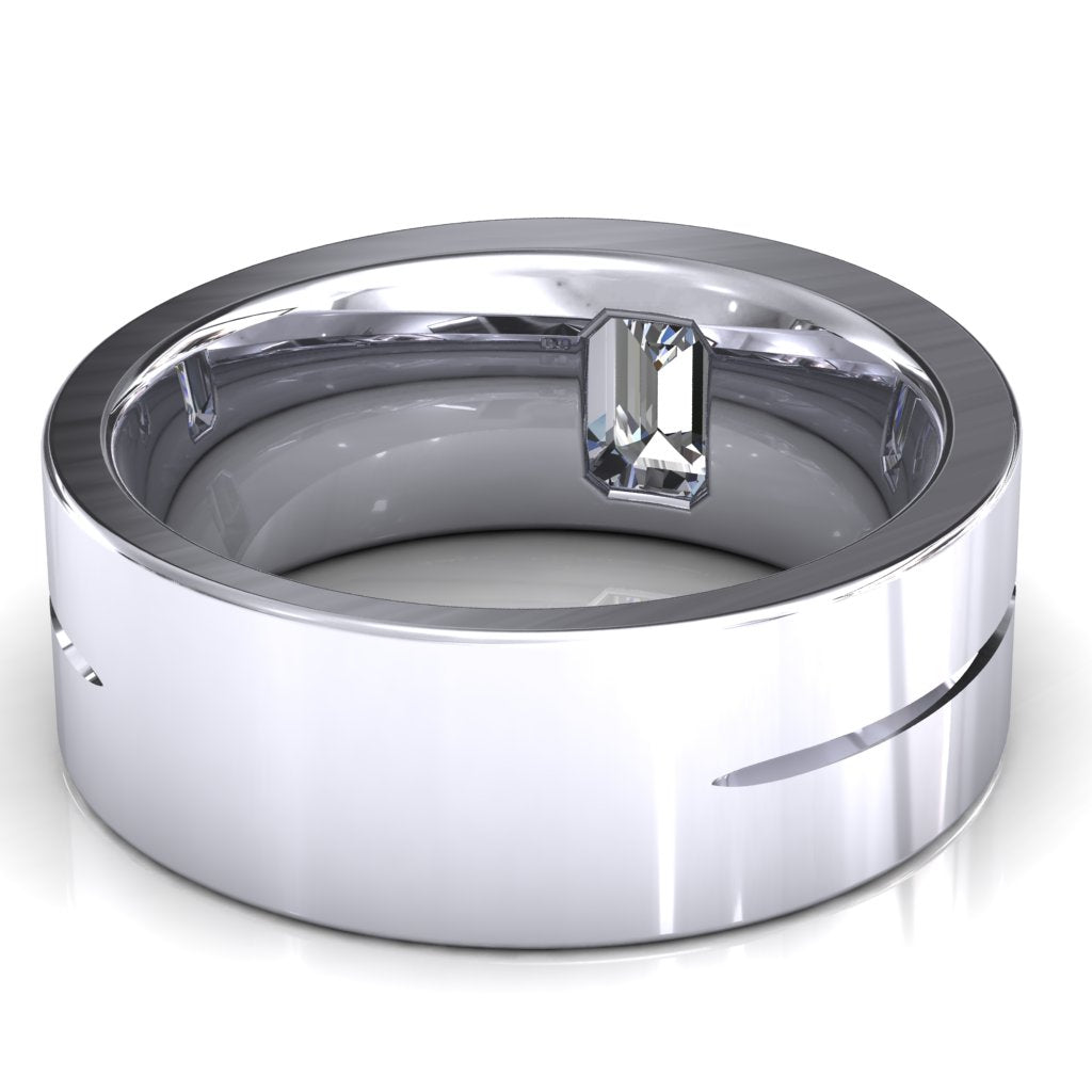 Emerald Cut Center Stone Bold & Thick Statement Ring