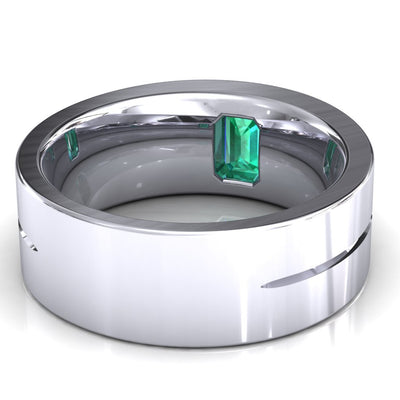 Emerald Cut Center Stone Bold & Thick Statement Ring