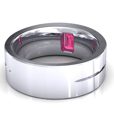 Emerald Cut Center Stone Bold & Thick Statement Ring