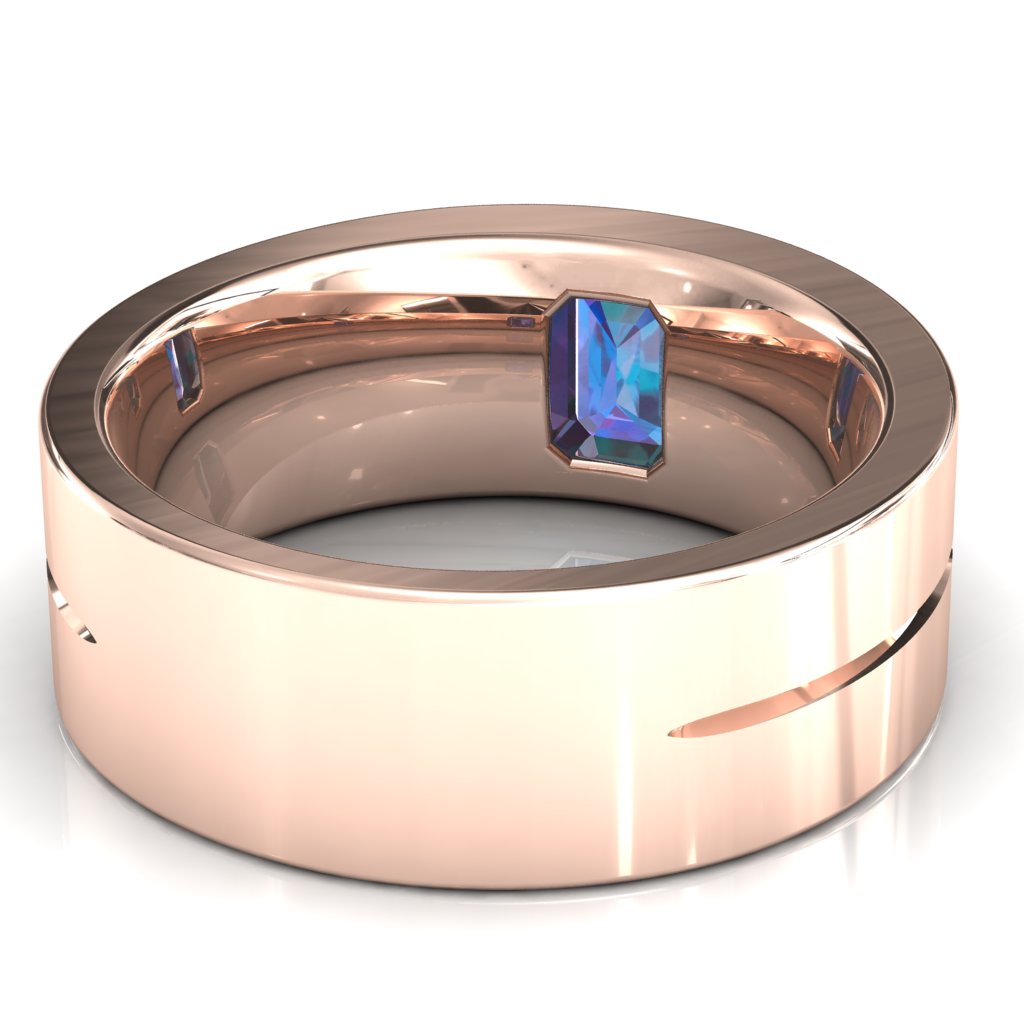 Emerald Cut Center Stone Bold & Thick Statement Ring