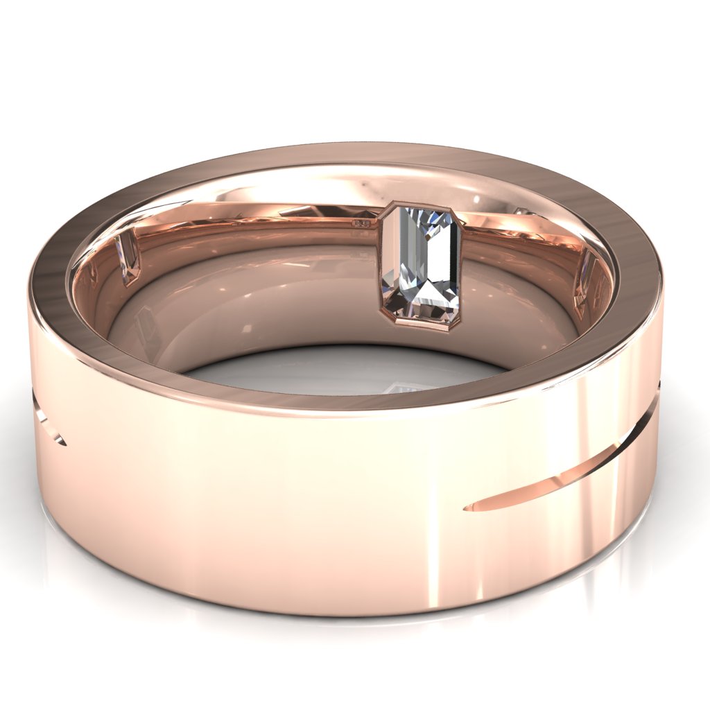 Emerald Cut Center Stone Bold & Thick Statement Ring