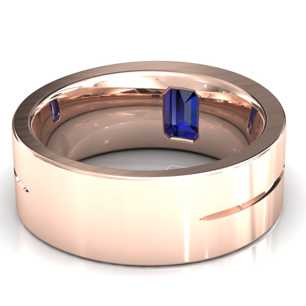 Emerald Cut Center Stone Bold & Thick Statement Ring