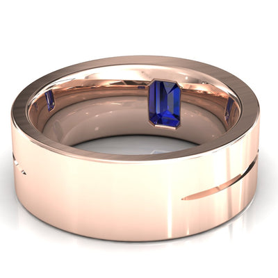 Emerald Cut Center Stone Bold & Thick Statement Ring