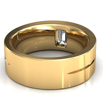 Emerald Cut Center Stone Bold & Thick Statement Ring