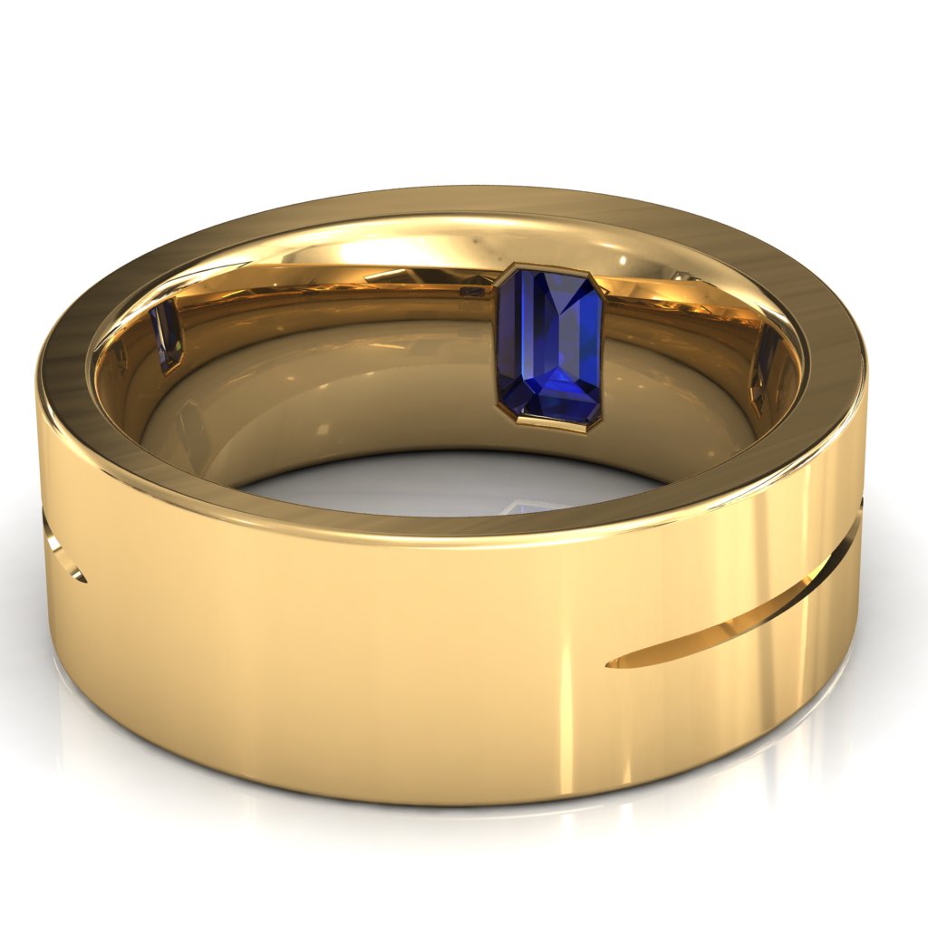 Emerald Cut Center Stone Bold & Thick Statement Ring