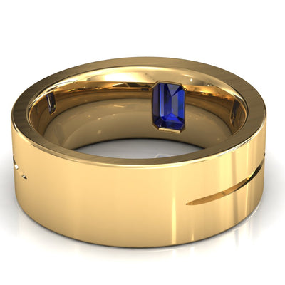 Emerald Cut Center Stone Bold & Thick Statement Ring