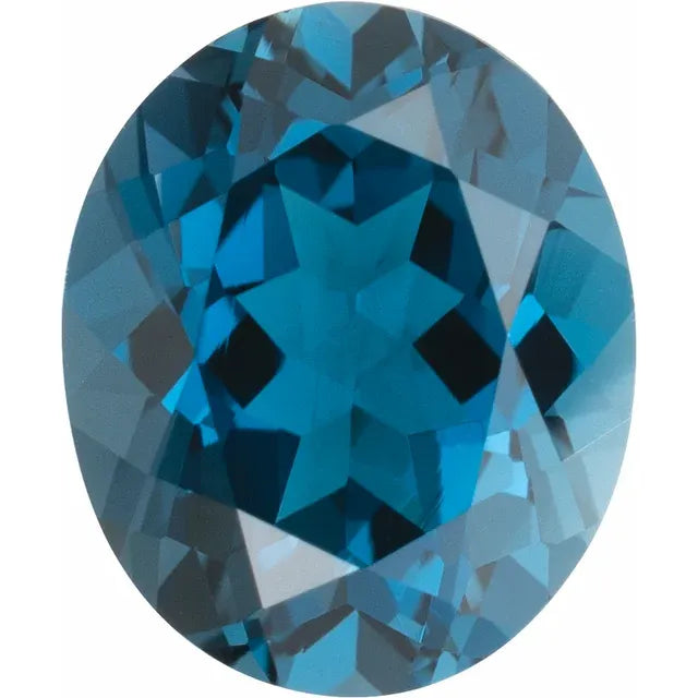 Oval London Blue Topaz Natural Gemstones