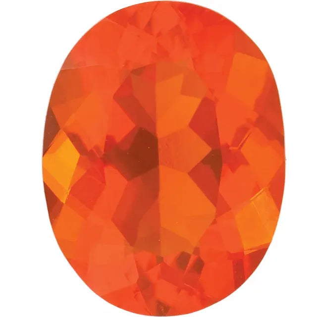 Oval Mexican Fire Opal Natural Gemstones