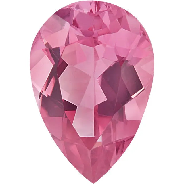 Pear  Pink Tourmaline Natural Gemstones