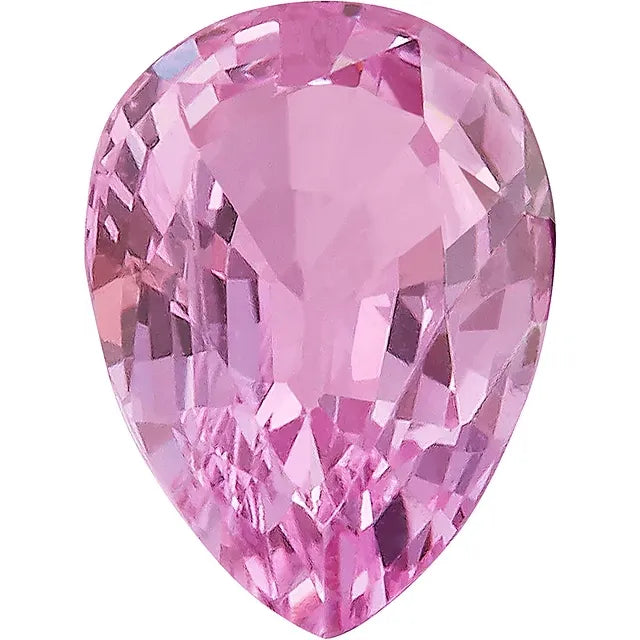 Pear Pink Sapphire Natural Gemstones