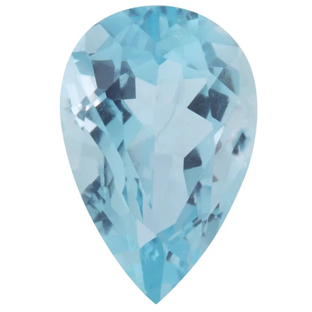 Pear Aquamarine Natural Gemstones