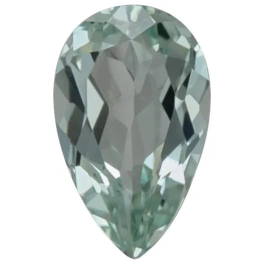 Pear FAB Lab-Grown Green Sapphire Gems