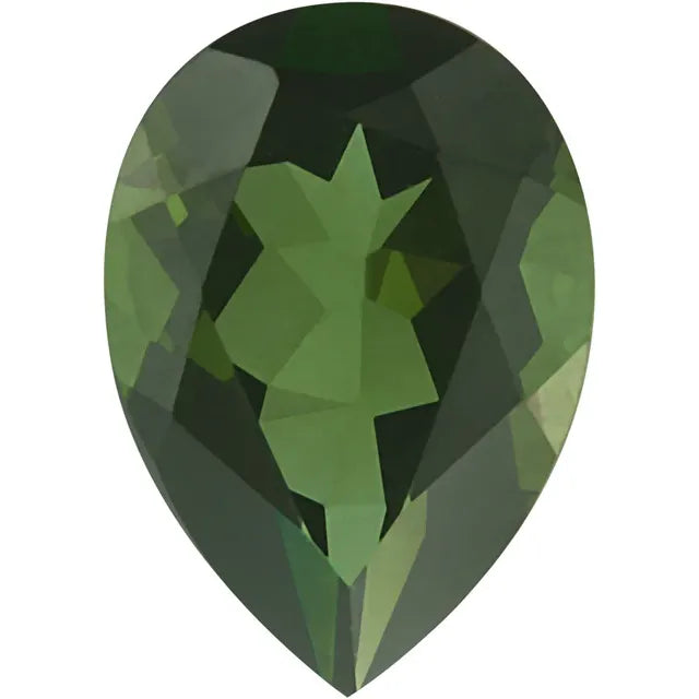 Pear Green Tourmaline Natural Gemstones