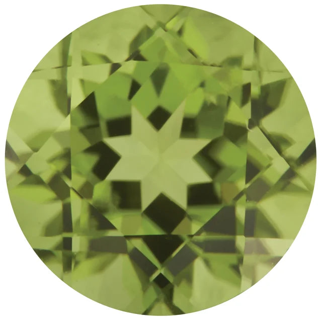 Round Green Peridot Natural Gemstones