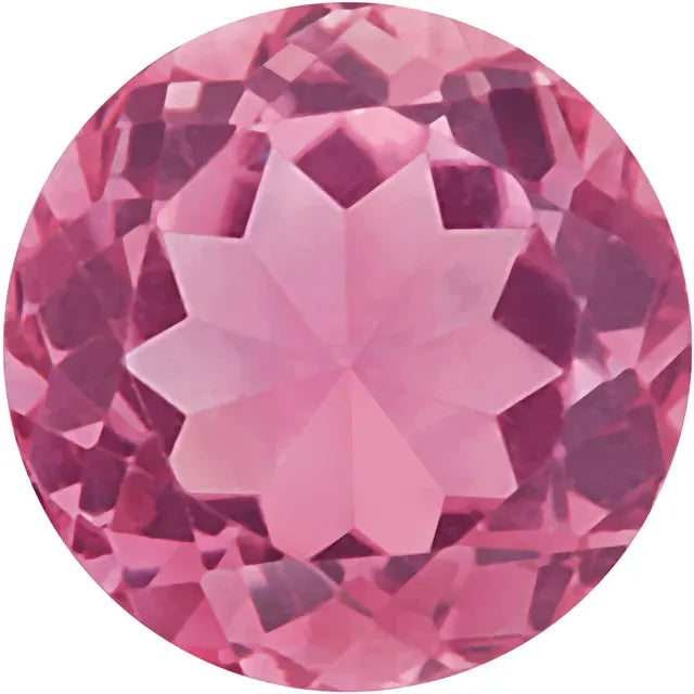 Round  Pink Tourmaline Natural Gemstones