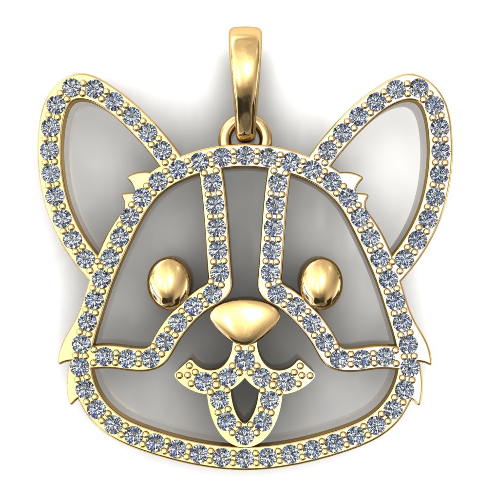 Corgi Furbaby Pendant