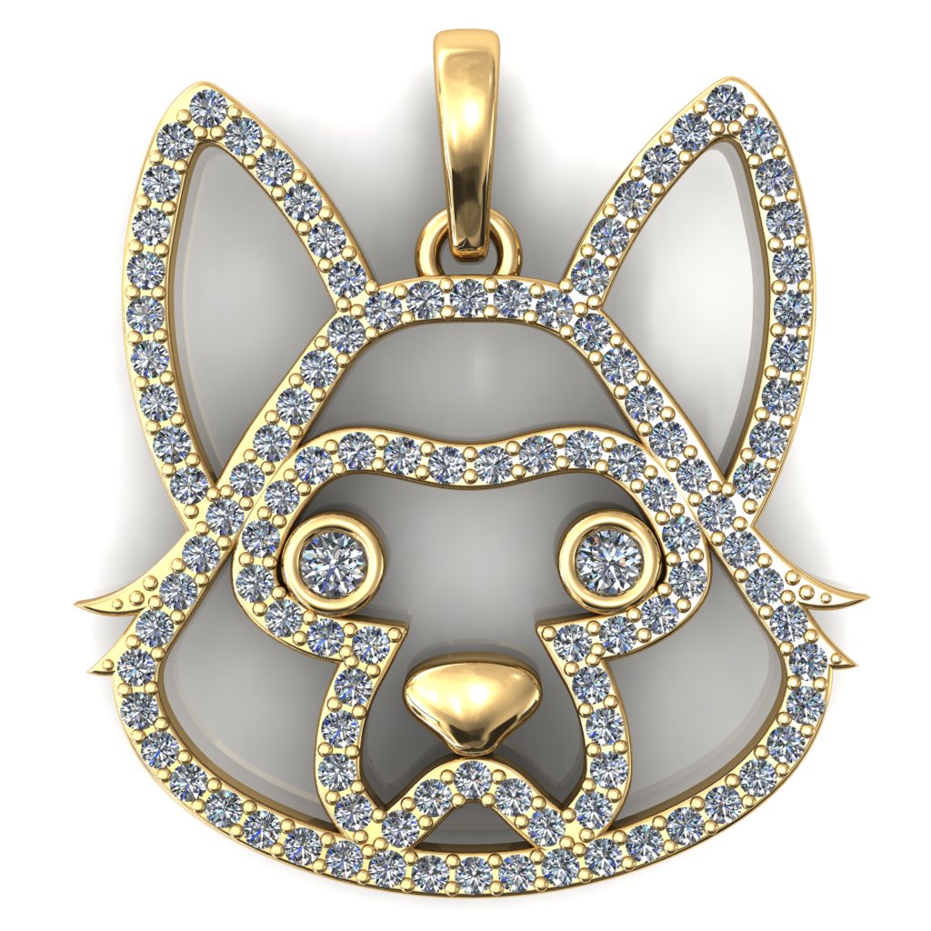 German Shepard Furbaby Pendant