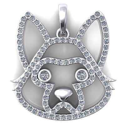 German Shepard Furbaby Pendant